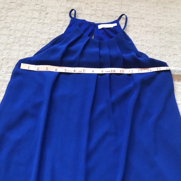 Flowy royal blue shift dress. - Picture 7 of 9